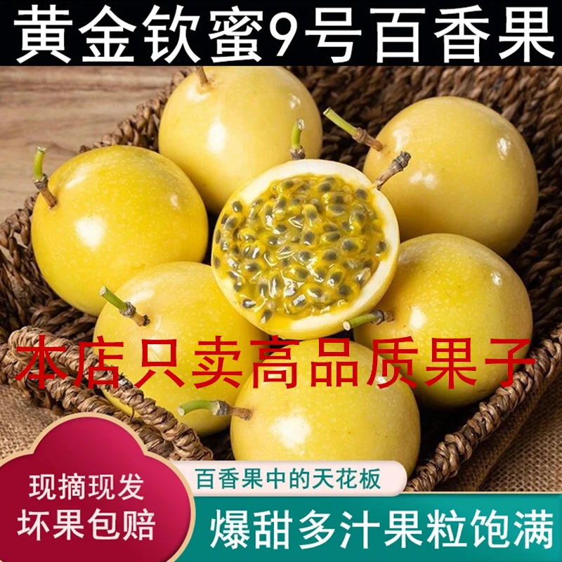 【何小四专属】纯甜无酸钦蜜9号黄金百香果新鲜香甜精品3/5斤