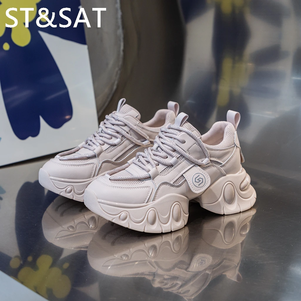 St&Sat/星期六【糯叽叽】松糕老爹鞋夏季增高运动休闲鞋SSC3112E1D