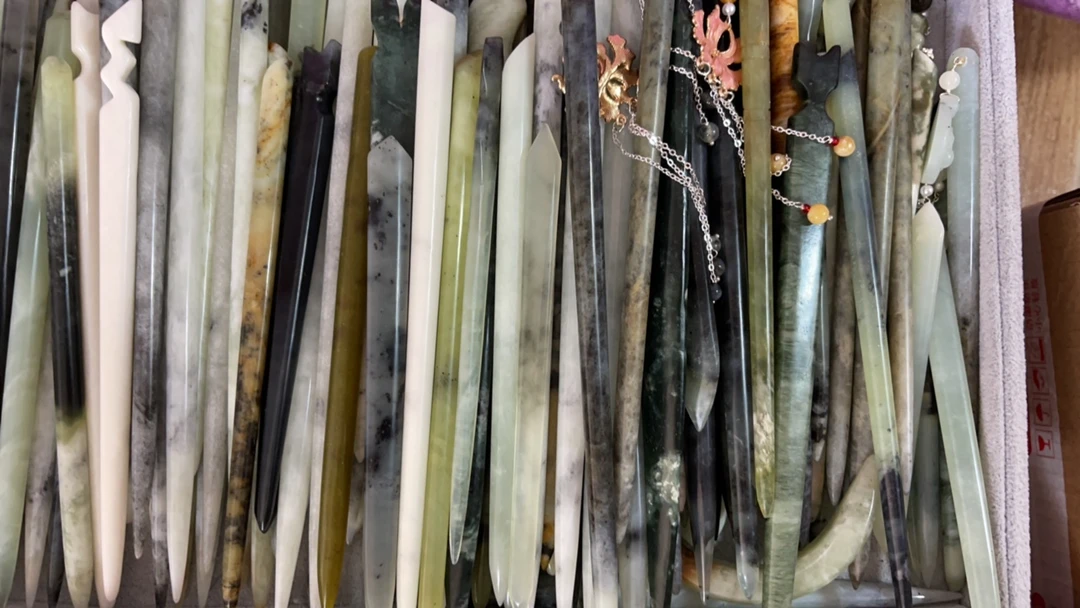 专拍链接私拍随机发货天然岫玉新中式发簪汉服配饰