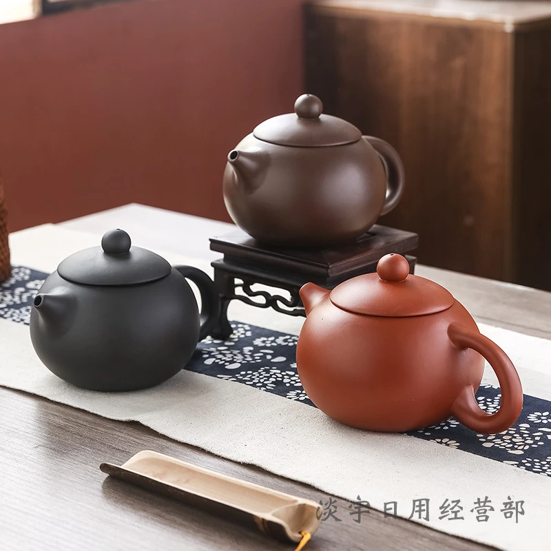 400毫升大容量泡茶壶宜兴手工紫砂壶功夫茶壶茶具大红袍西施壶好