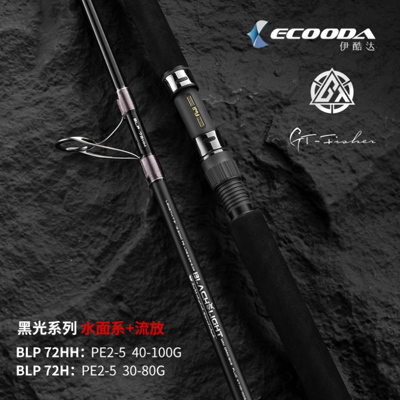 ECOODA/伊酷达GT-Fisher黑光轻型波爬竿岸抛船抛波放流竿远投