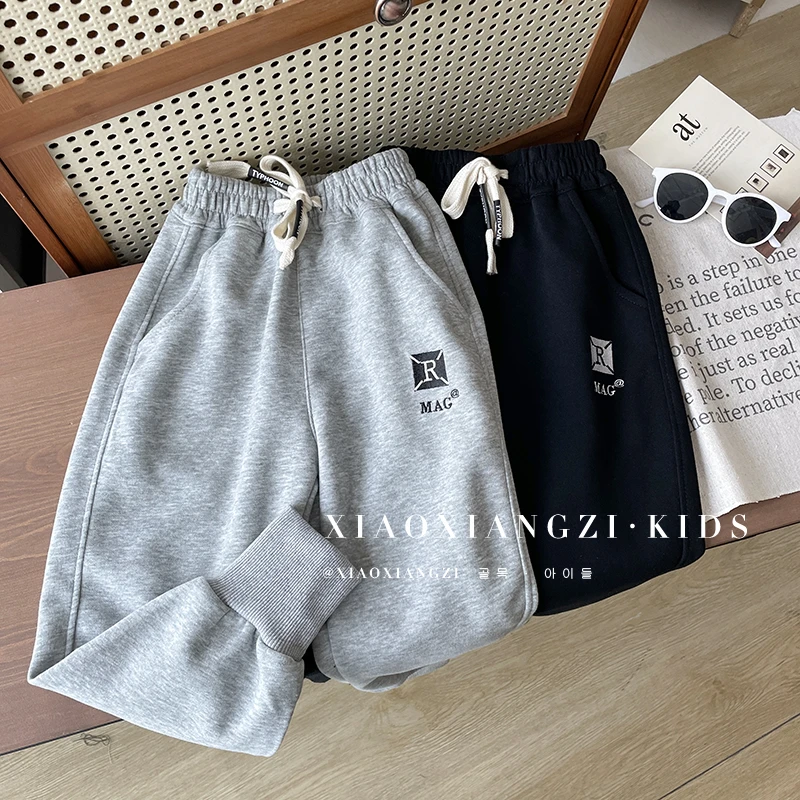 【迪哥】春装儿童韩版休闲运动风百搭日常裤子HAT3129-WH-CCCC