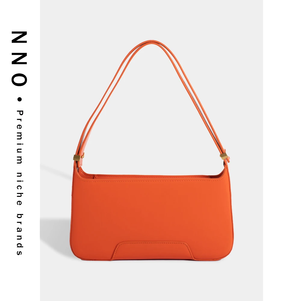 清仓默认微瑕no退no换 谨慎下单NNO奶橘色包包  单肩腋下包 1226
