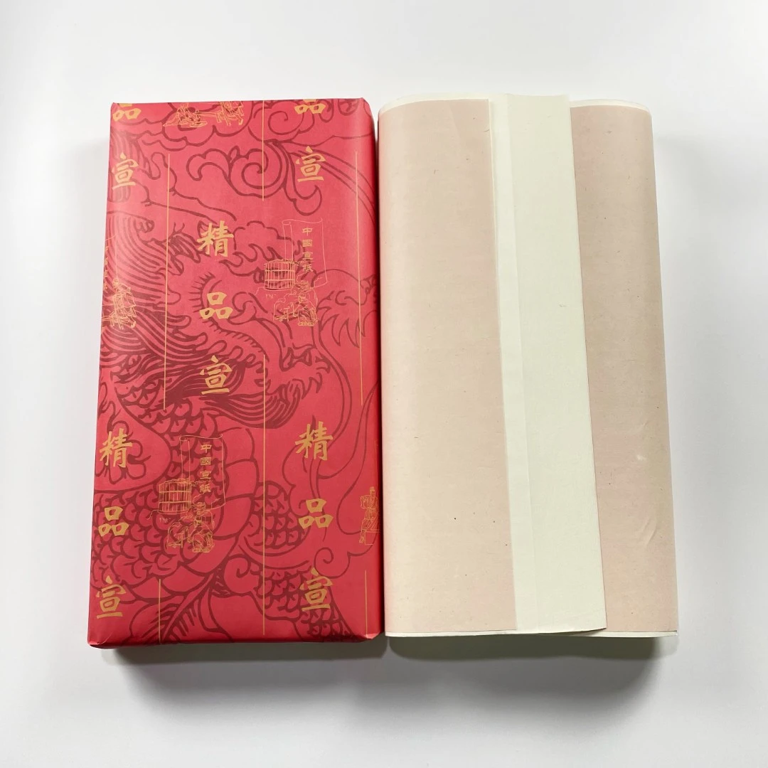 龙熹贡【三尺棉皮】三尺整张50*100cm棉皮高级书法国画展览白色