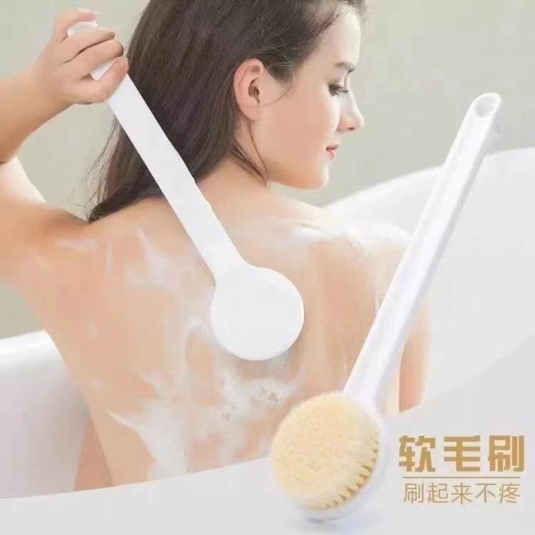 洗澡刷搓澡刷背神器后背皮肤沐浴干刷身体刷子软毛长柄强力不求人