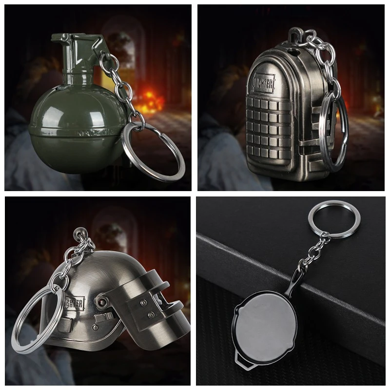 （玄二火机）创意吃鸡打火机套装系列明火打火机三级头三级包信号