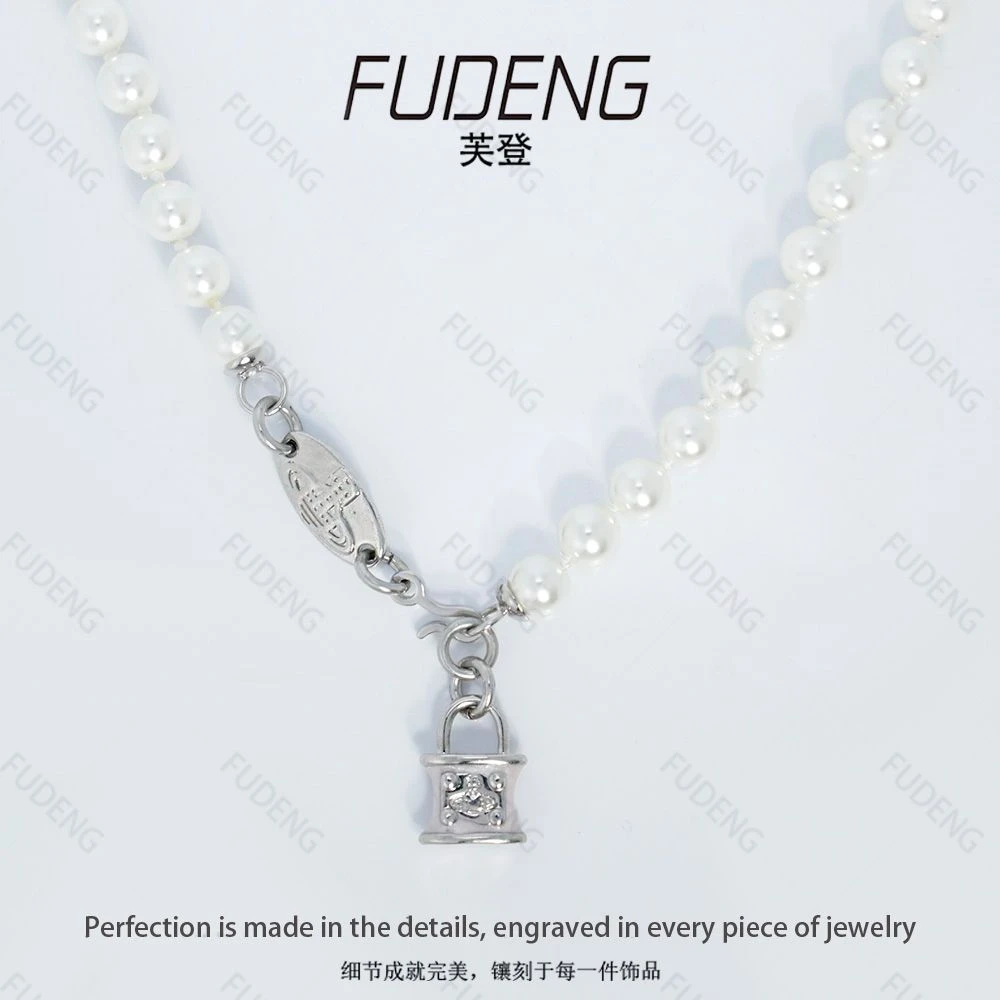 铜合金仿珍珠项链 设计款轻奢时尚气质百搭女款项链7190