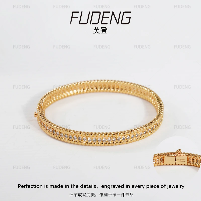 铜合金手镯 轻奢百搭小众简约个性气质精致手镯8009