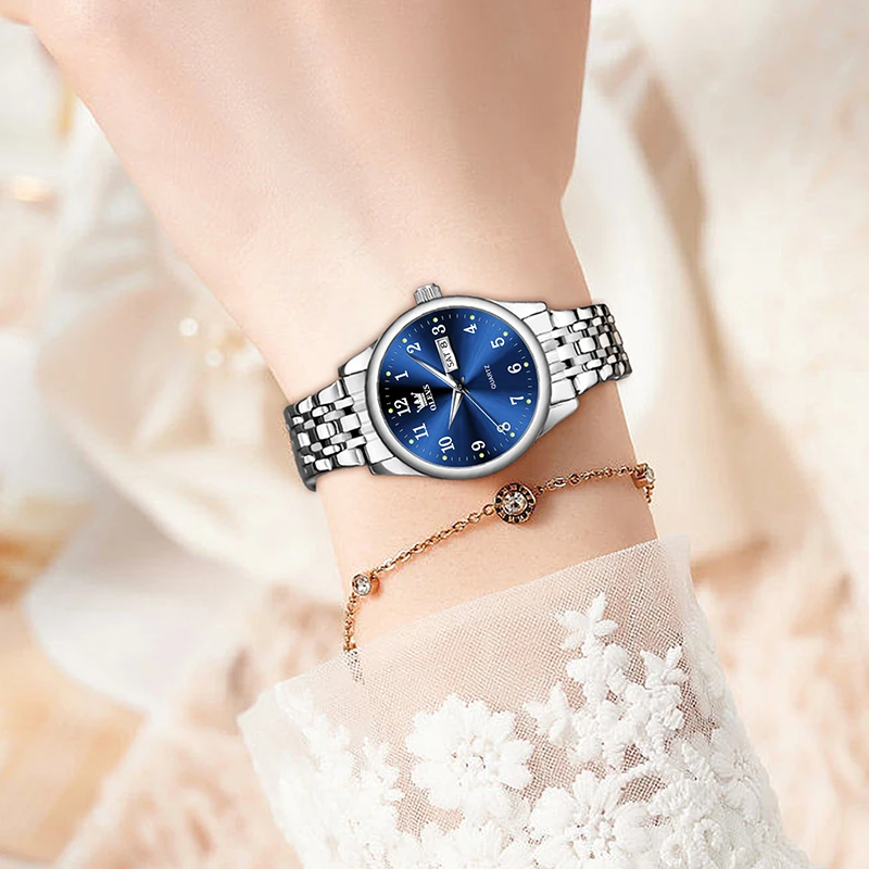 瑞士欧利时女式手表女士轻奢品牌时尚高档女款ins小众精致防水