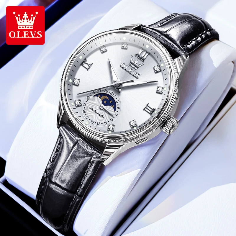 2024新款女士手表女款高档潮流经典月相女表瑞士欧利时正品腕表