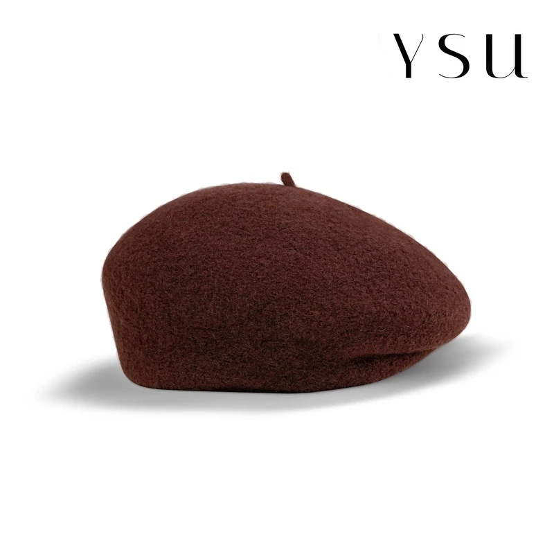 【余书】YSU 秋冬毛呢英纶法式复古百搭贝雷帽Y304266