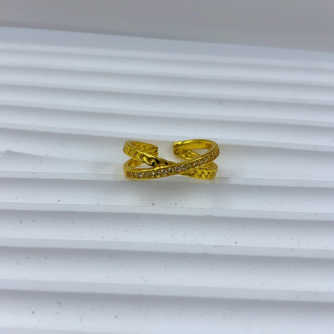 铜合金戒指 朵朵谜饰品47-4-1时尚精美Nipal百搭气质素款戒指轻奢