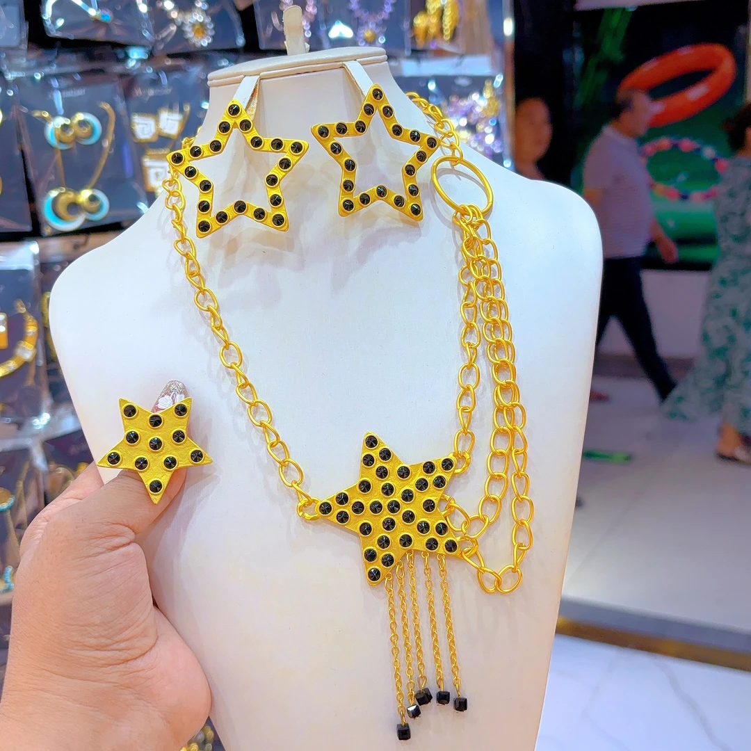 铜合金项链 48-18-2百搭简约欧美气质个性经典夸张精美长款轻奢