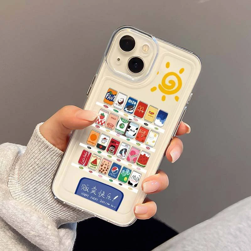 【苹果/华为/oppo/vivo/小米】夏日贩卖机全包防摔透明硅胶手机壳