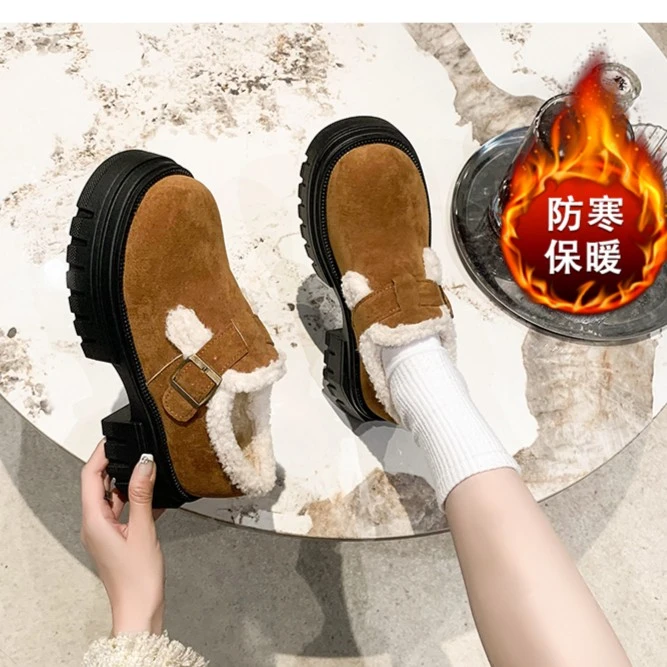【芈楽定制】厚底保暖时尚雪地靴2023冬季保暖鞋厚底鞋增高鞋潮百搭