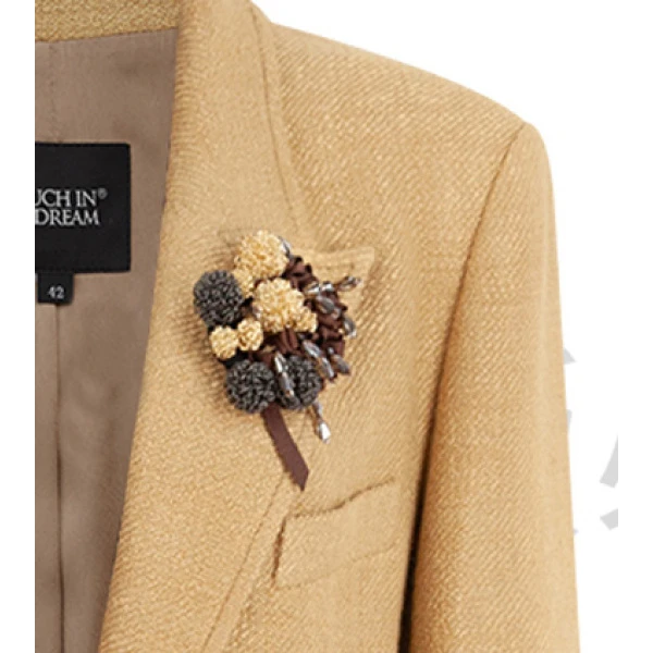 非金属仿水晶胸针 【六丑】新款时尚高级气质花朵胸针410AXZ0046