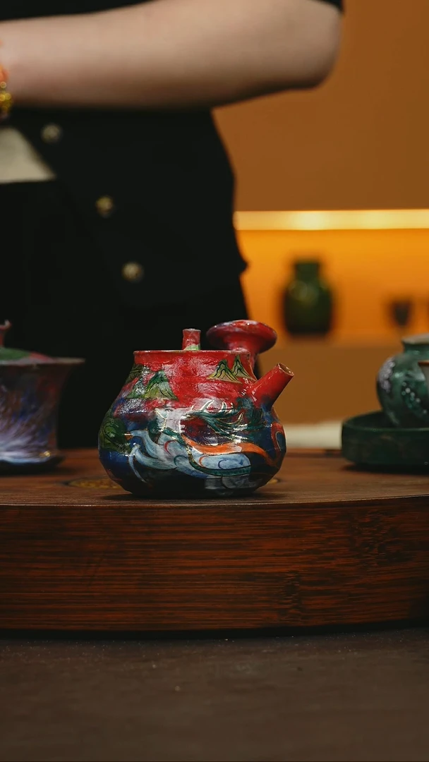 【闪购商品】杯【宜景窑山海经系列】微瑕壶 19