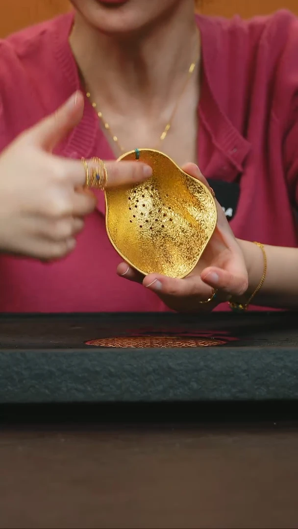 【闪购商品】杯【宜景窑系列】鎏金茶漏