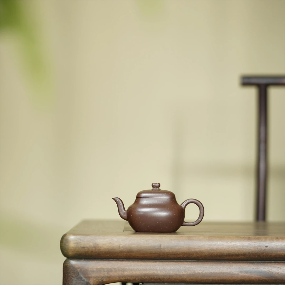 全手工【四方君德】紫砂壶铺砂老紫泥 180cc