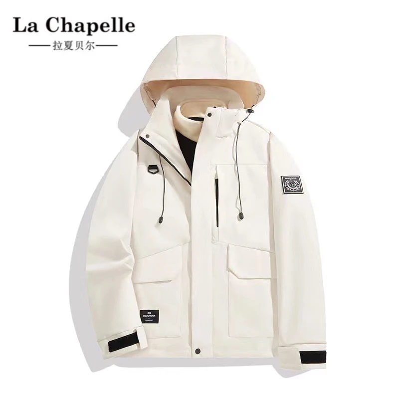La Chapelle/拉夏贝尔三合一可拆卸防水防风情侣冲锋衣BB