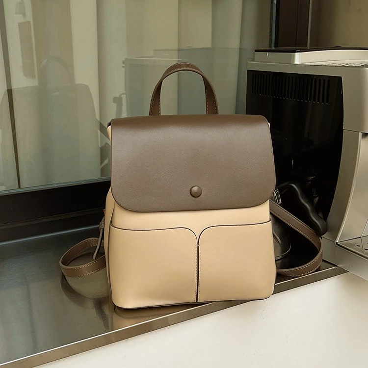 轻奢百搭高级感气质时尚双肩女士包6867竹米新品A85