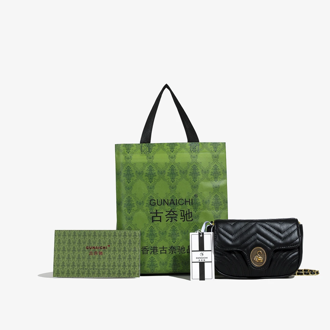 新款轻奢百搭高级感气质时尚斜挎女士包2127黑