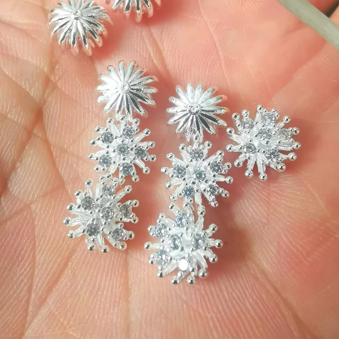 铜合金吊坠 花心高保色配件
