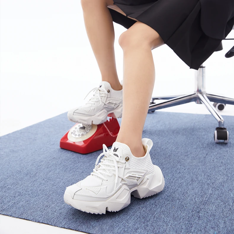 OGR【精选专属】机甲经典透气增高情侣机甲鞋黑色穿搭男女休闲鞋