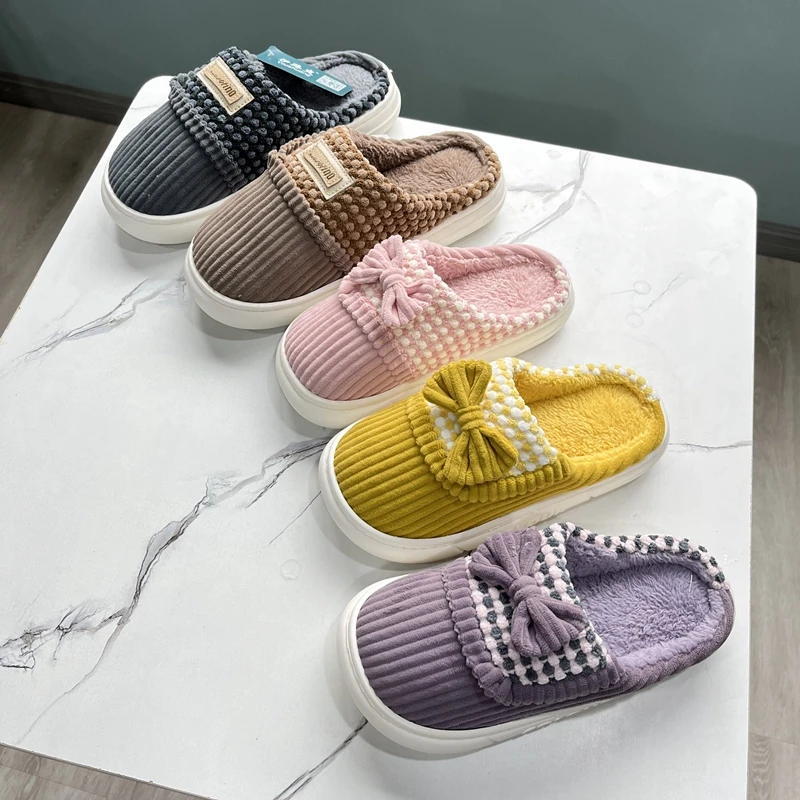 【微瑕疵】情侣棉拖鞋室内家居拖鞋冬季加厚保暖防滑厚底2339