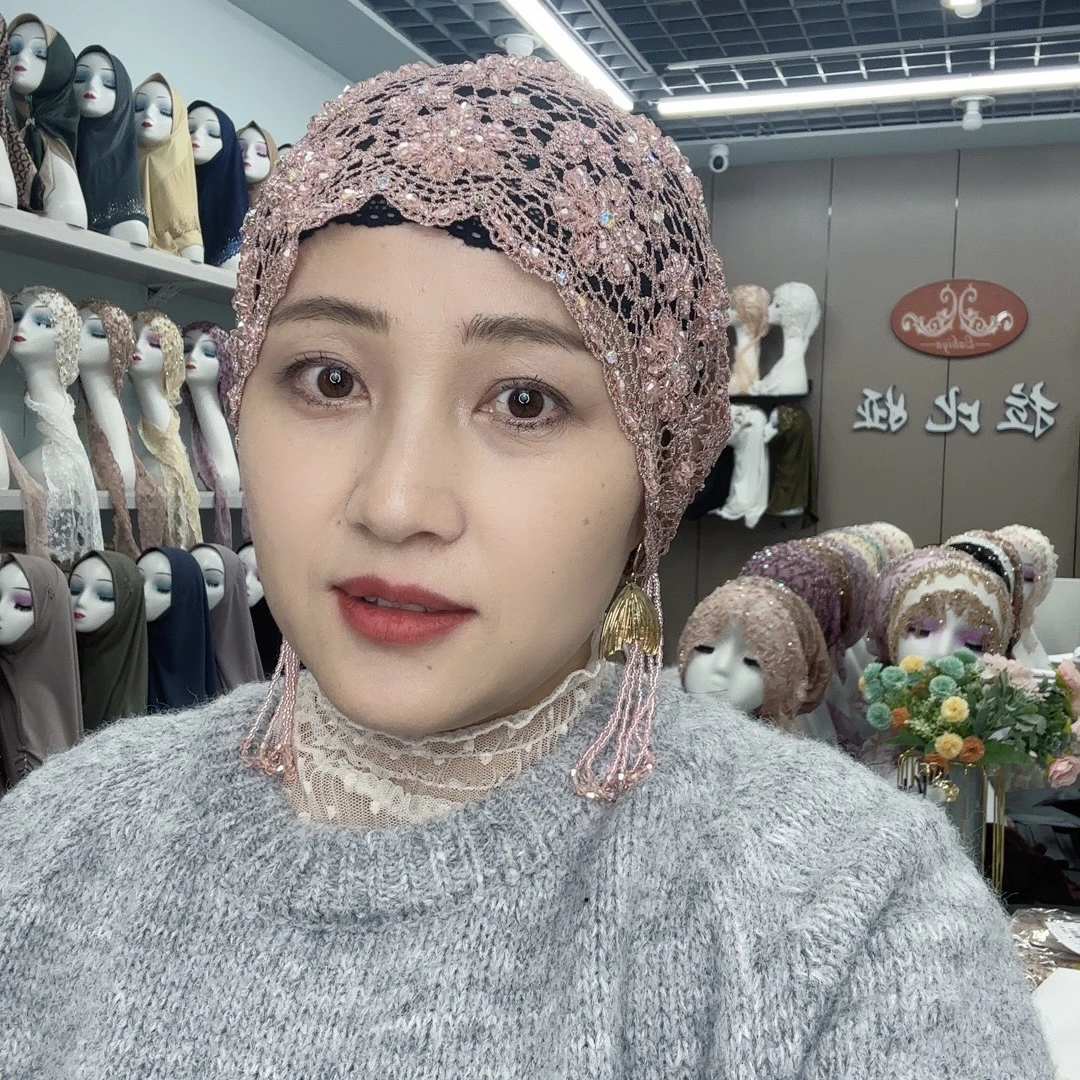 拉比娅金线帽子流苏款式手工制作柔软送礼品