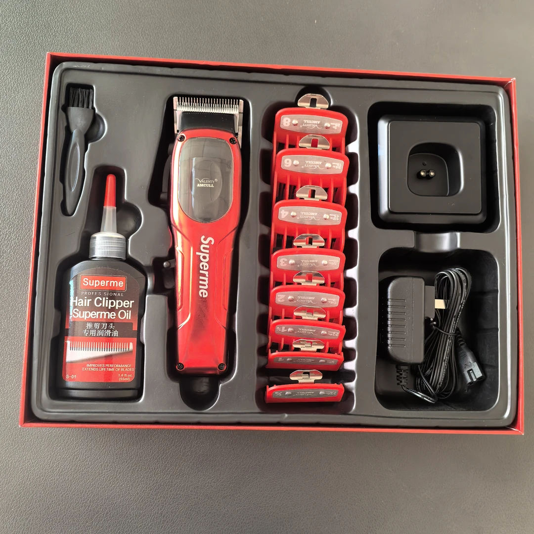 瓦伦缇1919高速无刷电推剪液晶显示发型师专用充电式光头理发推子