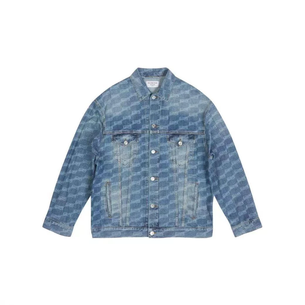 全新未使用/Balenciaga 锁扣满印夹克/S码/公价12870