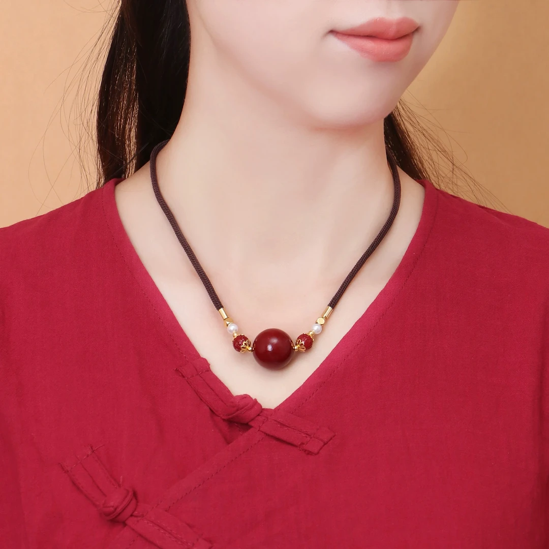 天然辰砂【天意珠宝阁】天然原矿2.0朱砂珠子