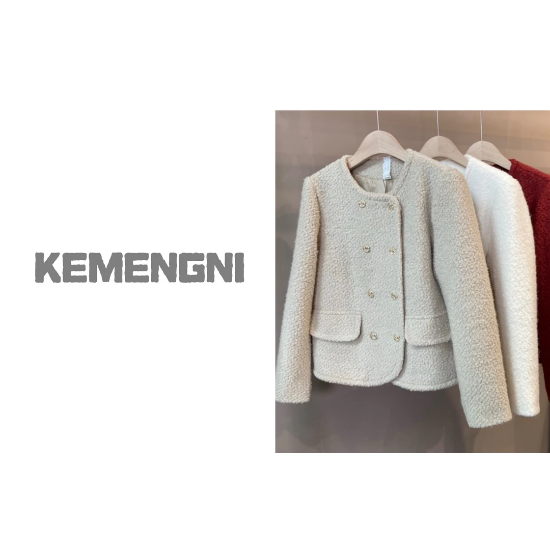 D03秋冬羊毛小香风短款外套