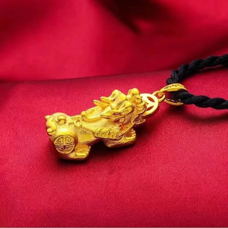 合金吊坠 精品貔貅吊坠男女款招财纳福情侣挂坠潮流【随机配绳】