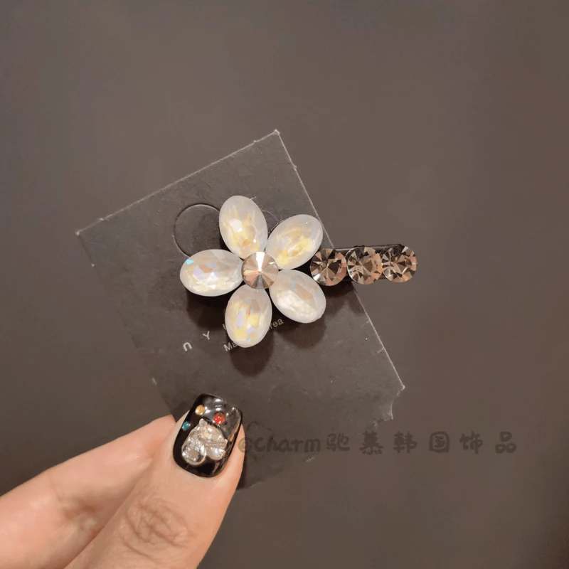 韩国高级感花朵鸭夹水晶镶钻大花鸭嘴夹（福利款）网红百搭可爱时尚