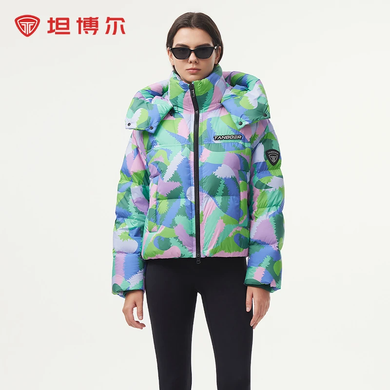 【达人主链接】坦博尔2024年冬季女士大师联名时尚羽绒服TBF550310A