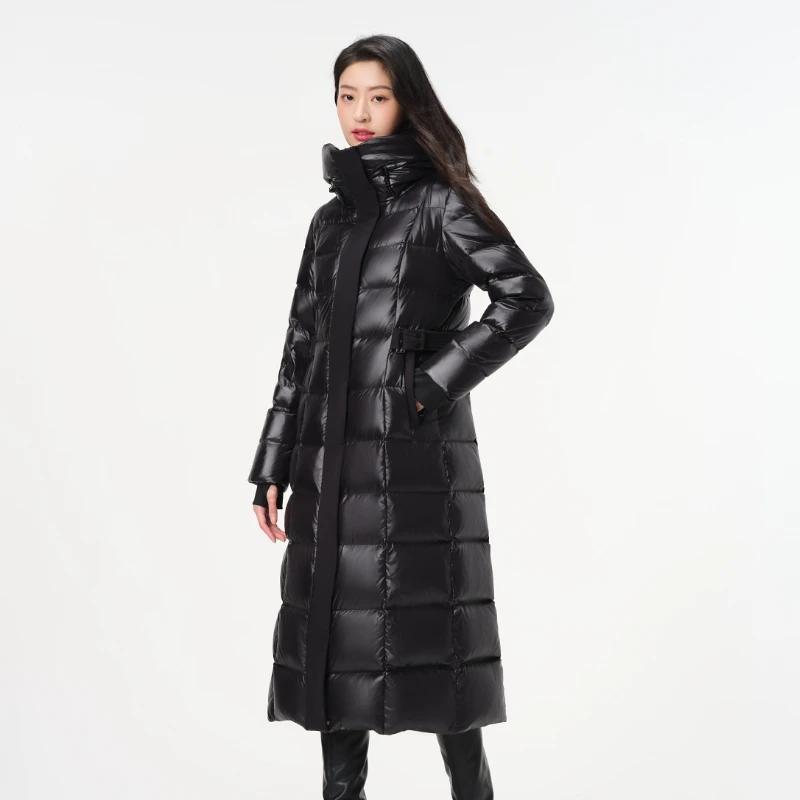 【许半夏专属】坦博尔空姐同款冬季修身保暖长款鹅绒服TD236892