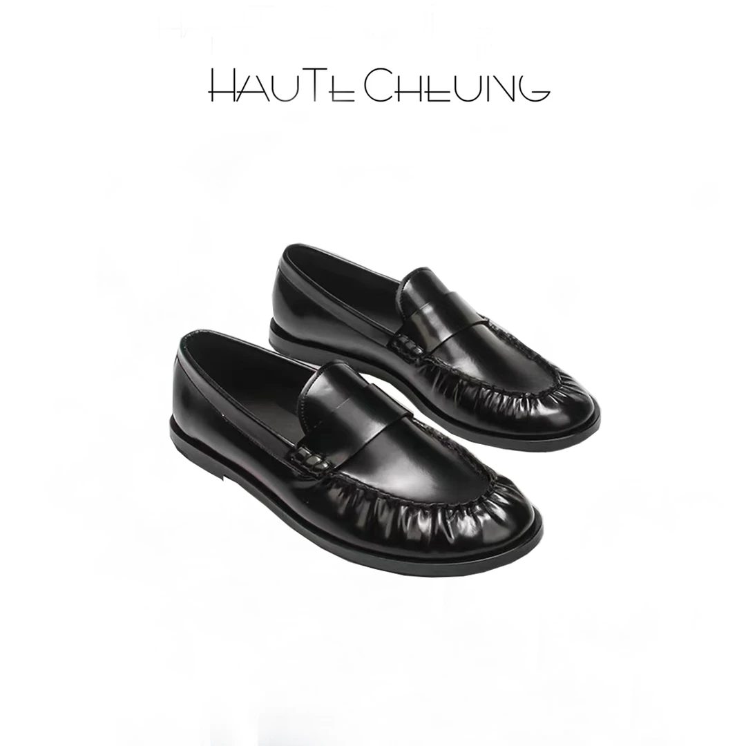 极简 英伦风 爆款 百搭 一脚蹬鞋 E001