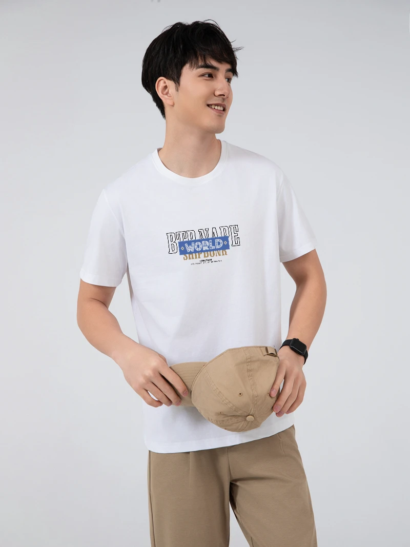 短袖男t恤男半袖男女同款黑科技索罗娜凉感40支精梳棉重磅冰凉T