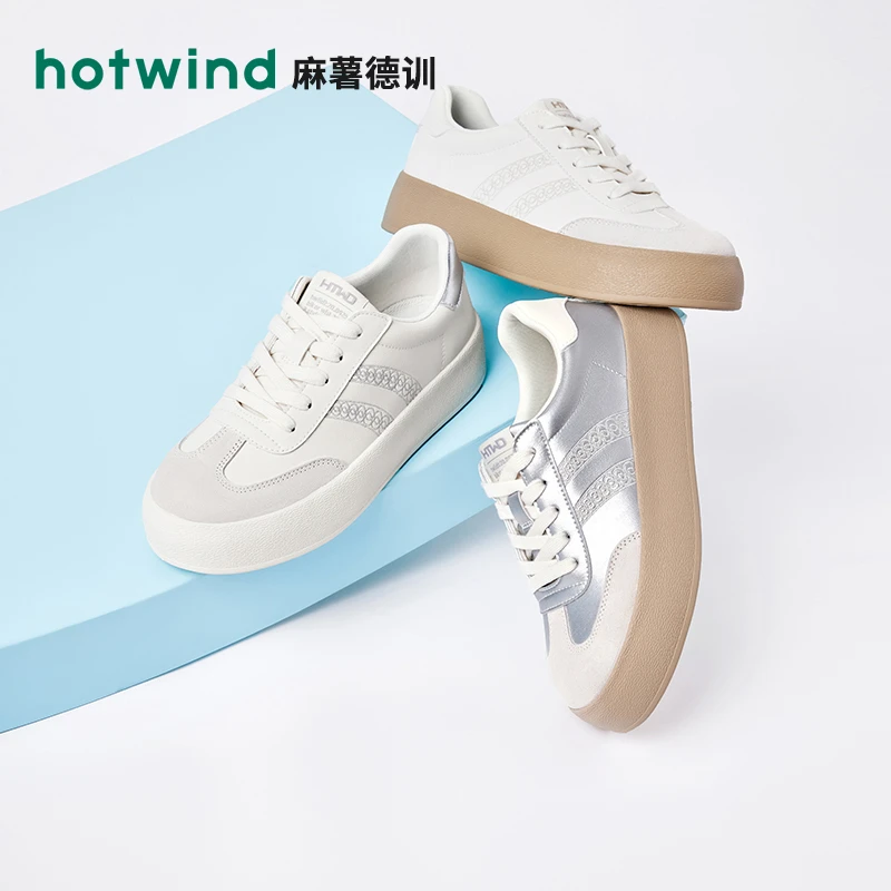 Hotwind/热风秋季休闲鞋休闲厚底女时尚百搭透气休闲鞋H14W4D01