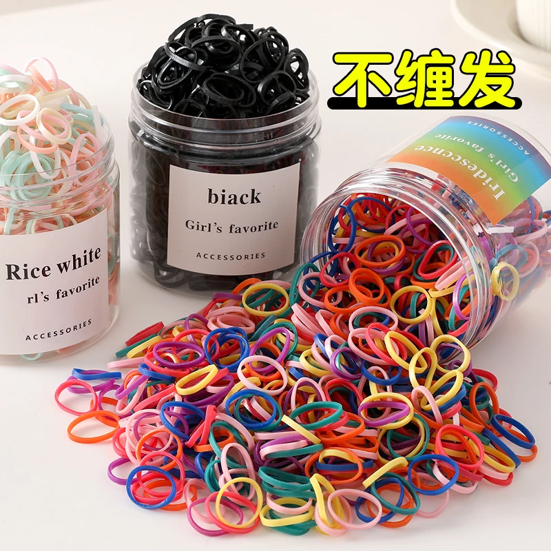 头绳儿童彩色一次性皮筋1.5CM加厚扎头女童小发圈宝宝橡皮筋绑发