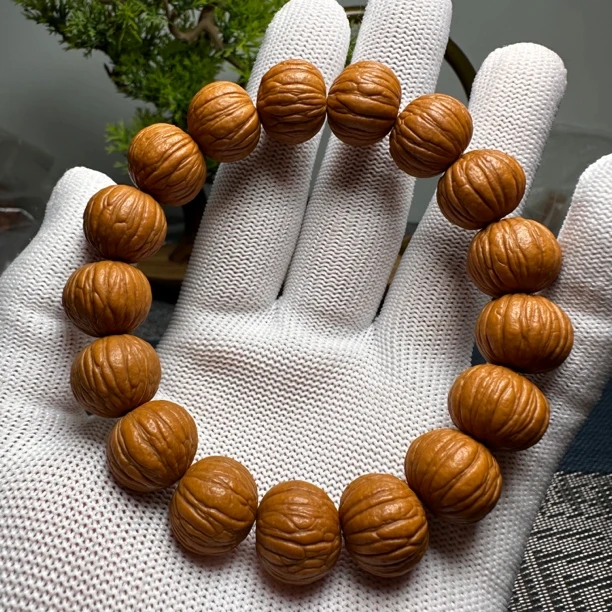 猴头原皮土豪15mm猴头核桃手串新籽原皮精挑文玩手串男女把件