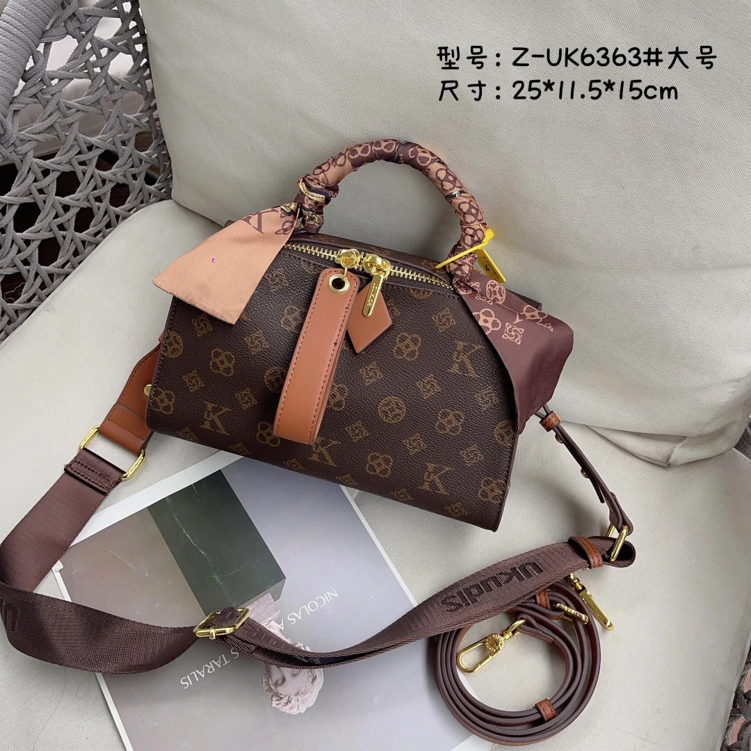 斜挎包女UK女包2024新款水桶包轻奢复古时尚单肩斜挎包