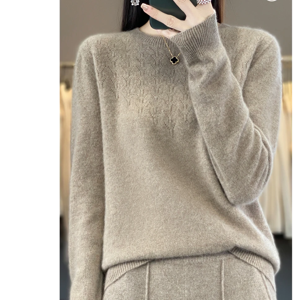 ZHANGLIXI羊绒衫上衣百搭女士宽松休闲秋冬QHDMR-230