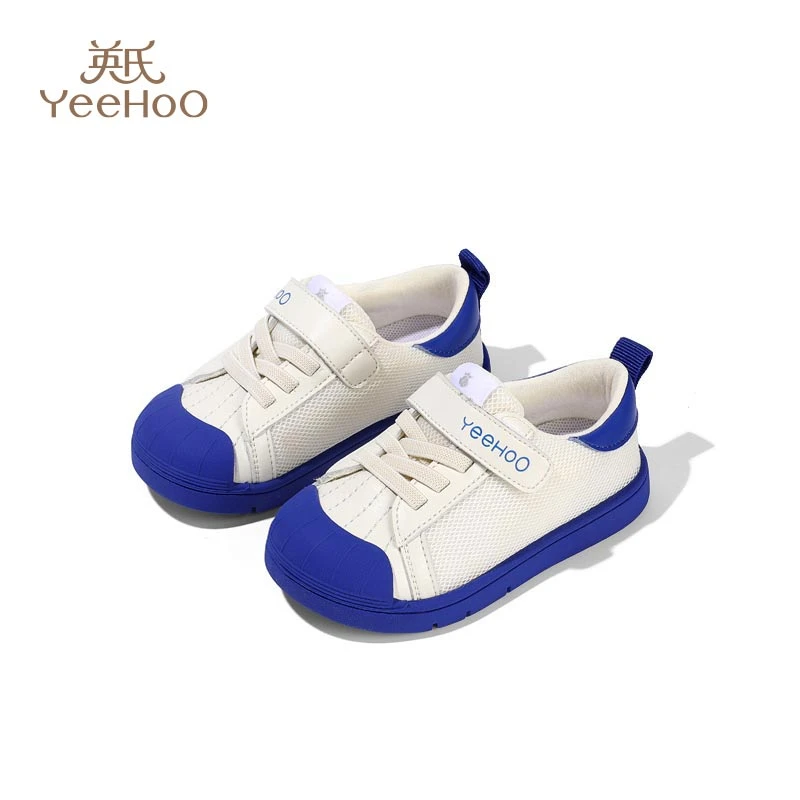 YeeHoO英氏童鞋男童女童板鞋软底运动鞋2023春秋季小白鞋儿童鞋子