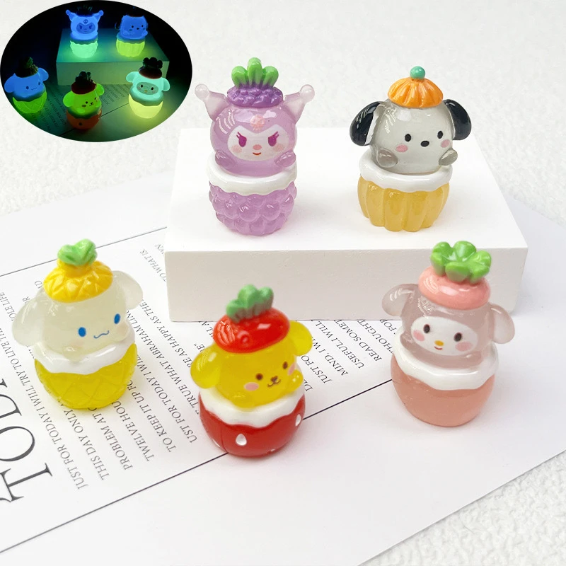 夜光三丽鸥3D立体桌面摆件DIY饰品摆件可爱高级感