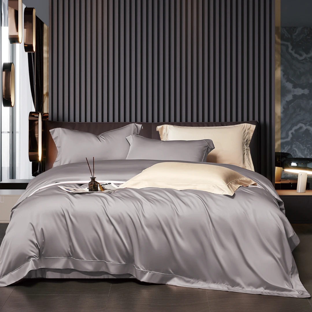 【东帝兴M6】加密版纯色埋绳款超细旦长绒棉贴身舒适软糯超柔四件套