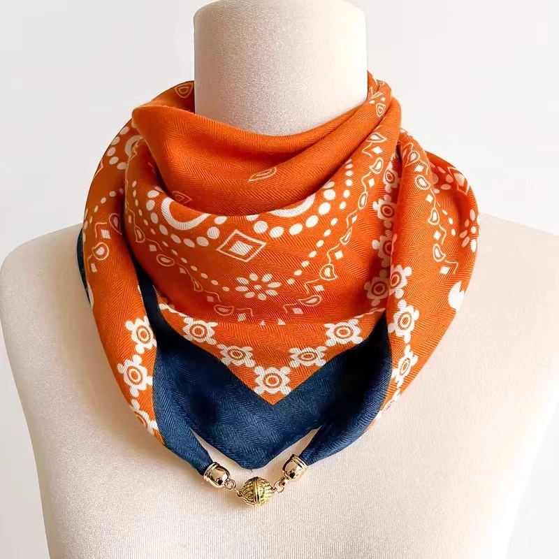 新人福利进店必买【破价2小时】磁吸三角方巾丝巾秋冬围脖子薄纱巾