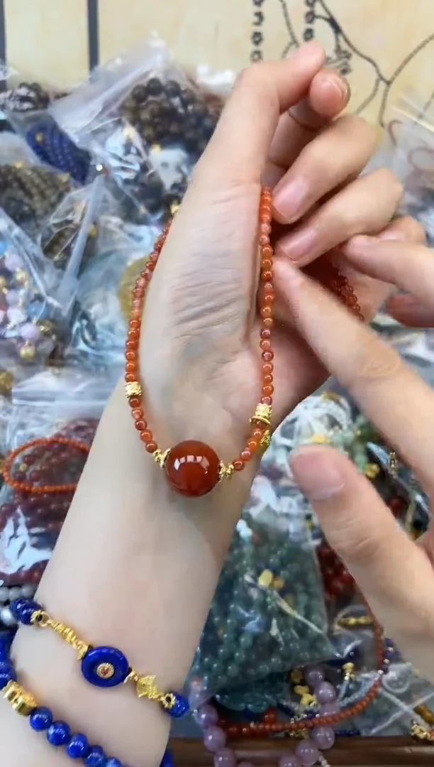 【闪购商品】玛瑙项链未镶嵌382安笙